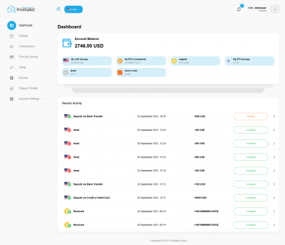 Visit Listing - ProWallet - Fiat and Crypto Currency Web Wallet ProWallet - Fiat and Crypto Currency Web Wallet - Screenshot 4