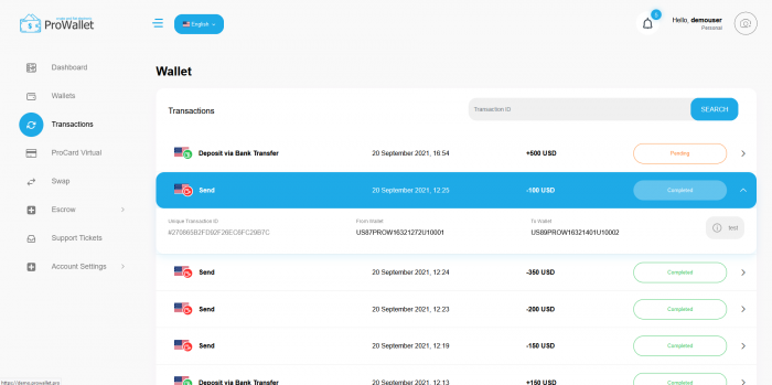 Visit Listing - ProWallet - Fiat and Crypto Currency Web Wallet ProWallet - Fiat and Crypto Currency Web Wallet - Screenshot 6