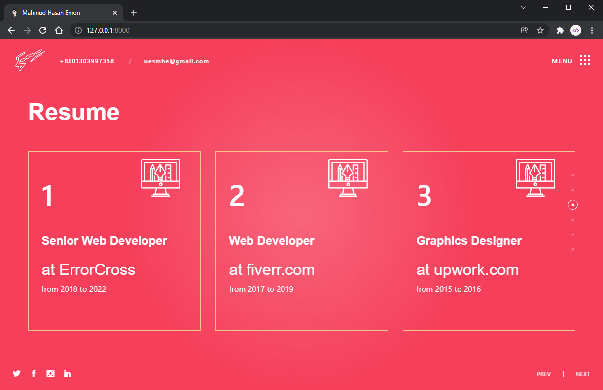 HelloZed Personal Portfolio Laravel - Screenshot 7