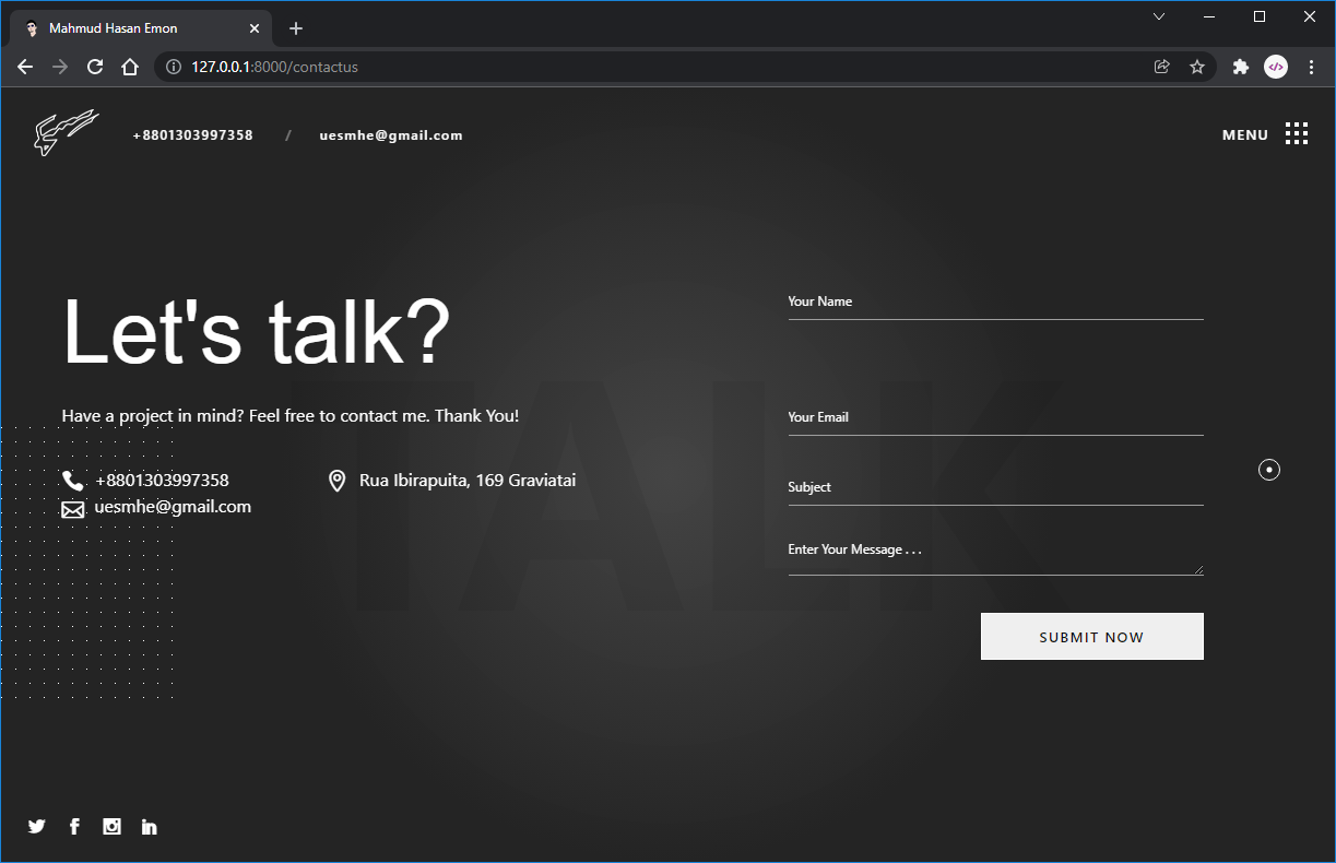HelloZed Personal Portfolio Laravel - Screenshot 5