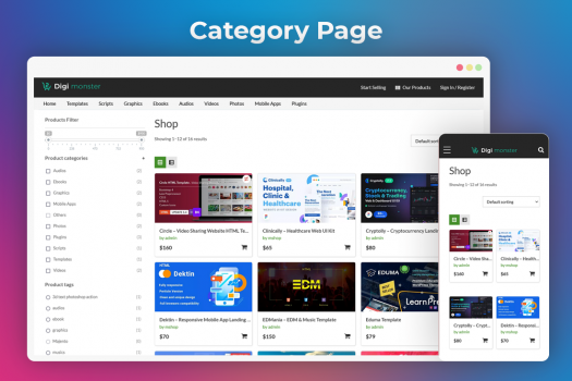 Visit Listing - Themeforest Clone Script - Digi Monster Themeforest Clone Script - Digi Monster - Screenshot 2