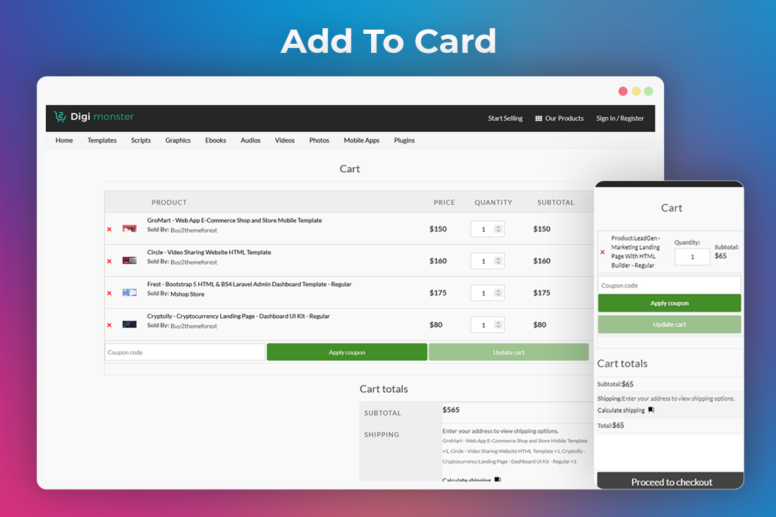 Themeforest Clone Script - Digi Monster - Screenshot 3