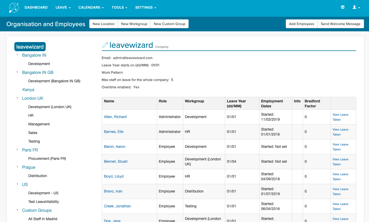 LeaveWizard - Screenshot 2