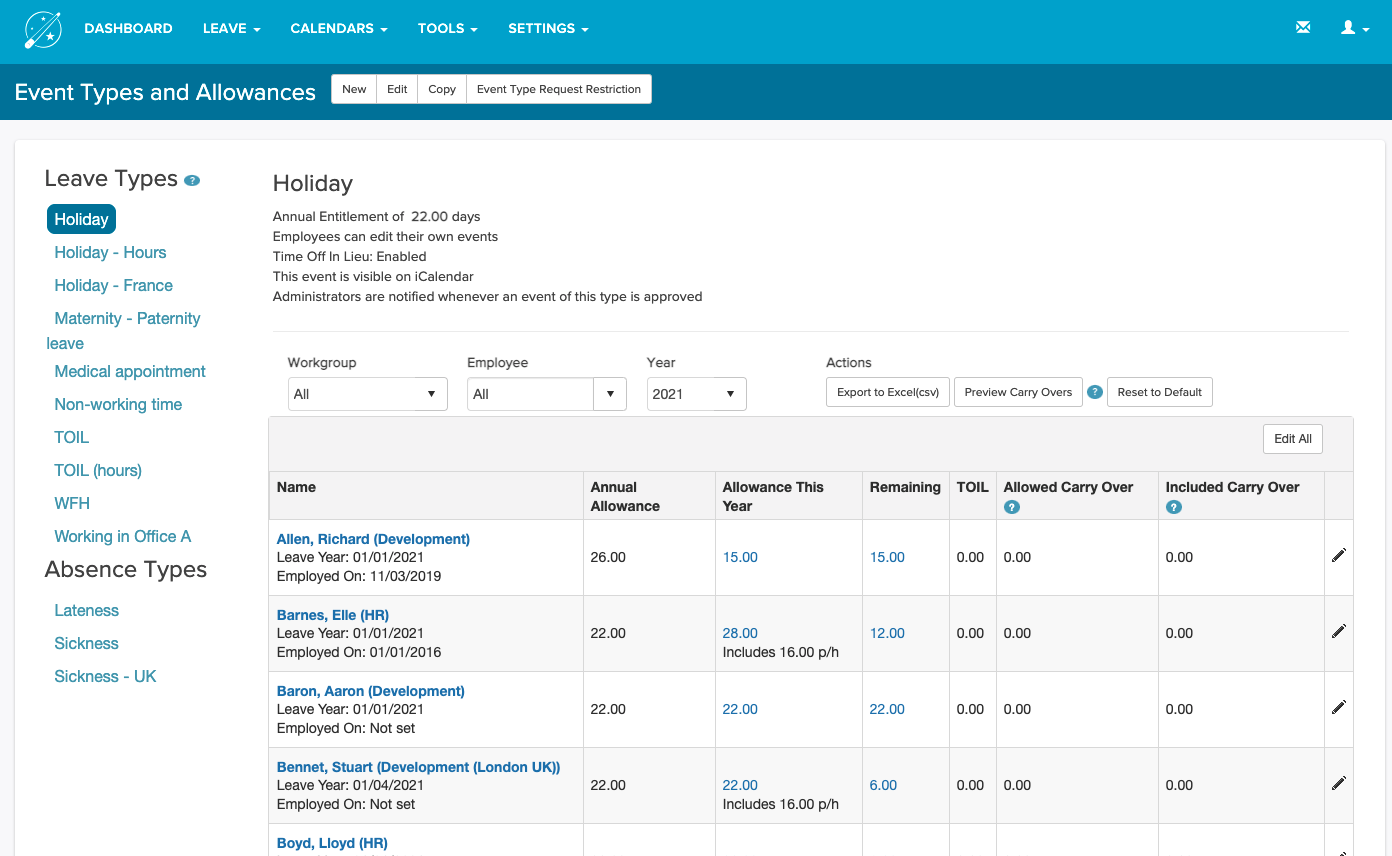 LeaveWizard - Screenshot 3