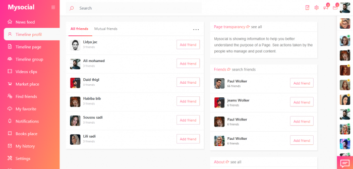 Mysocial -  social netwrok Bootstrap theme - Screenshot 7