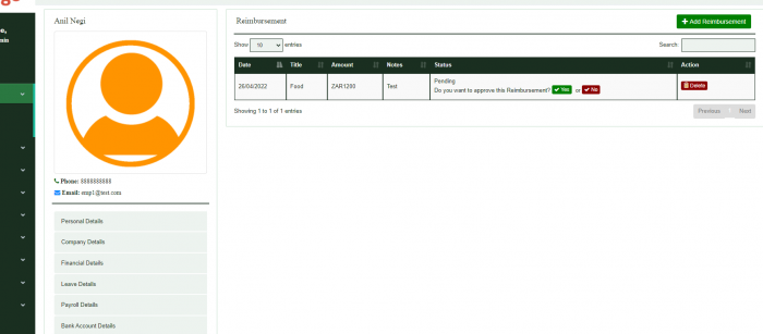 Visit Listing - PHP HR PHP HR - Screenshot 3