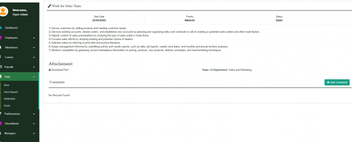Visit Listing - PHP HR PHP HR - Screenshot 4