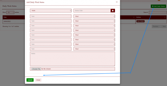 Visit Listing - PHP HR PHP HR - Screenshot 5
