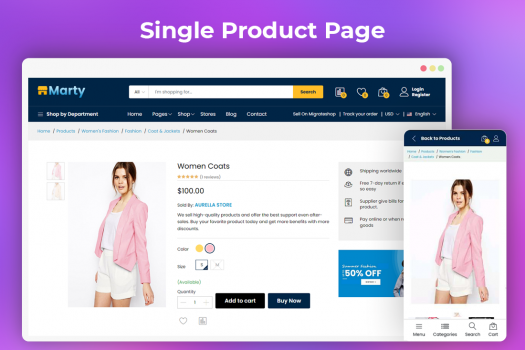 Multi Vendor Marketplace Script - Marty - Screenshot 3