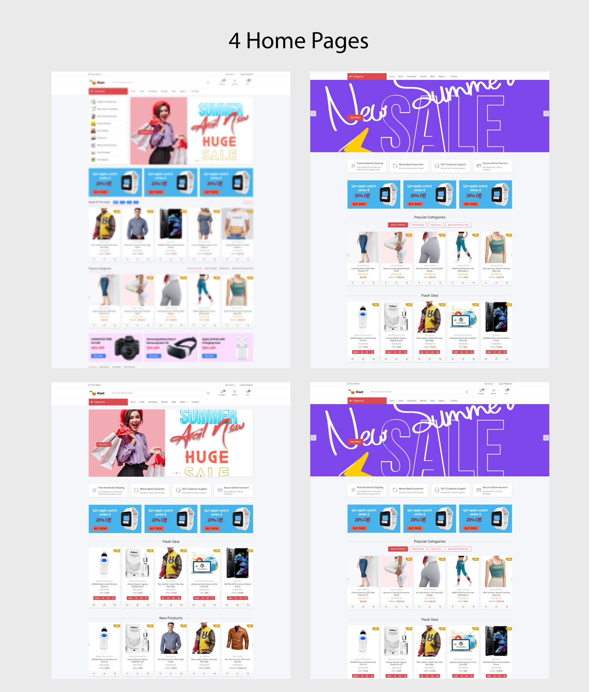 iCart  - Multipurpose eCommerce CMS - Screenshot 1