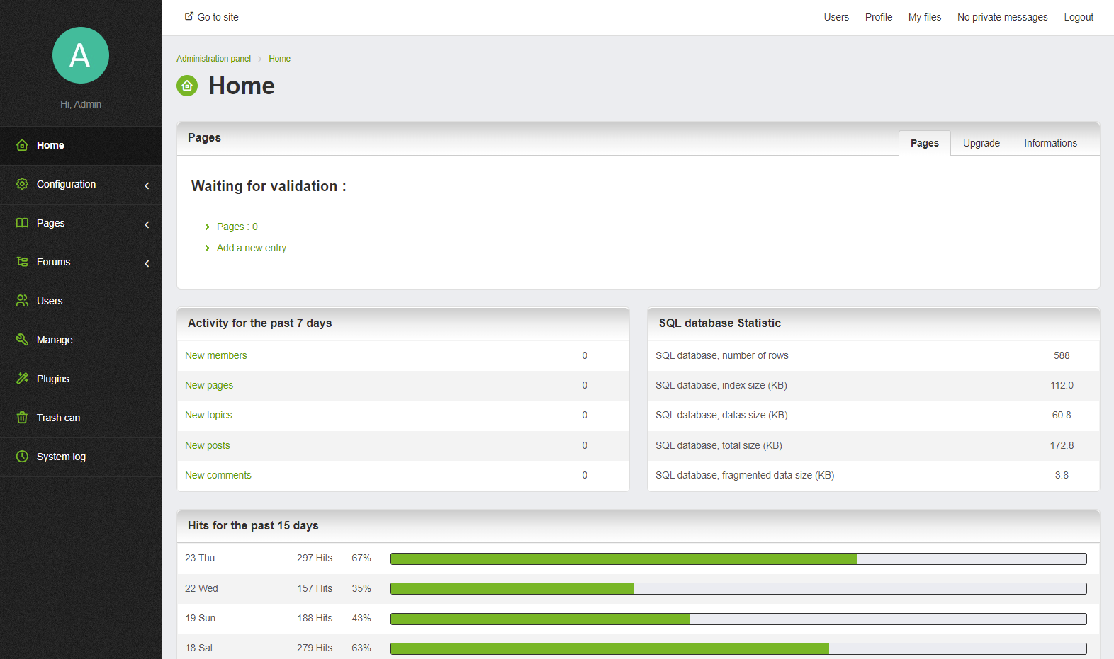 Seditio CMS - Screenshot 6