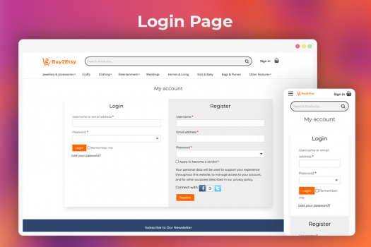 Etsy Clone Script - Buy2Etsy - Screenshot 1