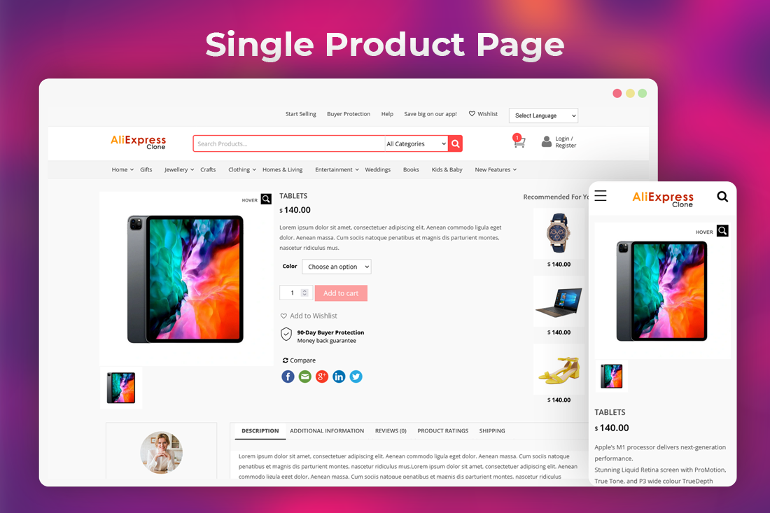 Aliexpress Clone WordPress Theme - Buy2Aliexpress - Screenshot 2
