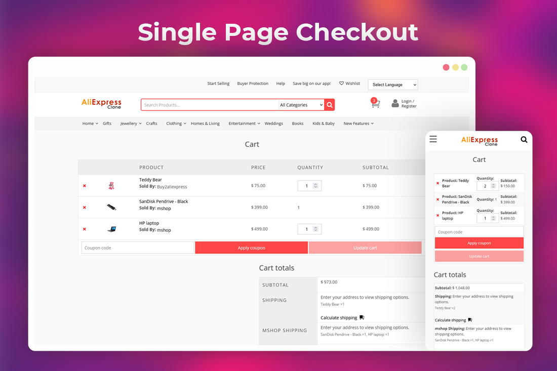 Aliexpress Clone WordPress Theme - Buy2Aliexpress - Screenshot 4