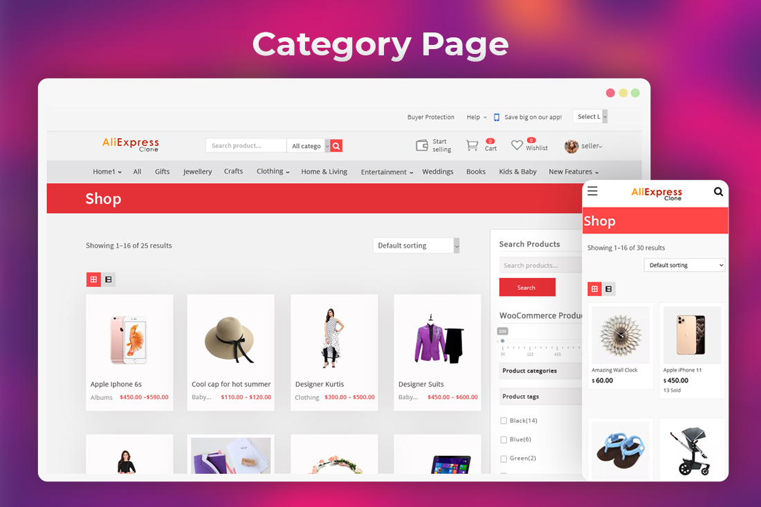 Aliexpress Clone WordPress Theme - Buy2Aliexpress - Screenshot 3