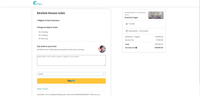 Visit Listing - Hyra - Airbnb Clone Script Hyra - Airbnb Clone Script - Screenshot 7