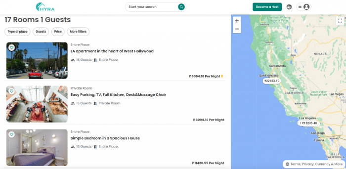 Visit Listing - Hyra - Airbnb Clone Script Hyra - Airbnb Clone Script - Screenshot 3