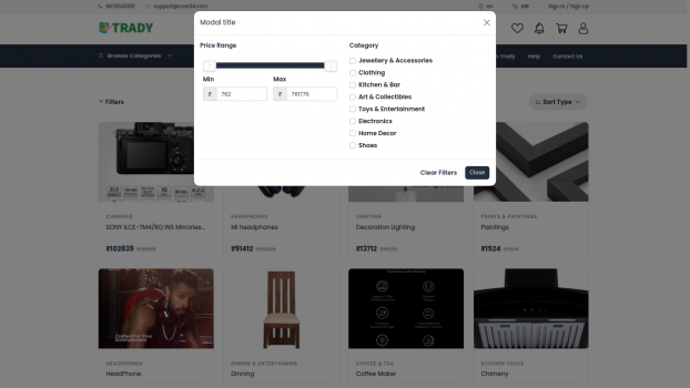 Visit Listing - Trady - Ecommerce Script Trady - Ecommerce Script - Screenshot 5