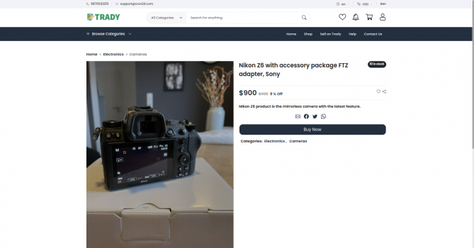 Visit Listing - Trady - Ecommerce Script Trady - Ecommerce Script - Screenshot 4