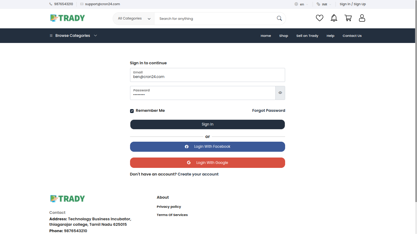 Trady - Ecommerce Script - Screenshot 2