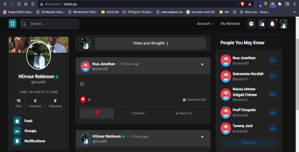 Tz Chat - Screenshot 2