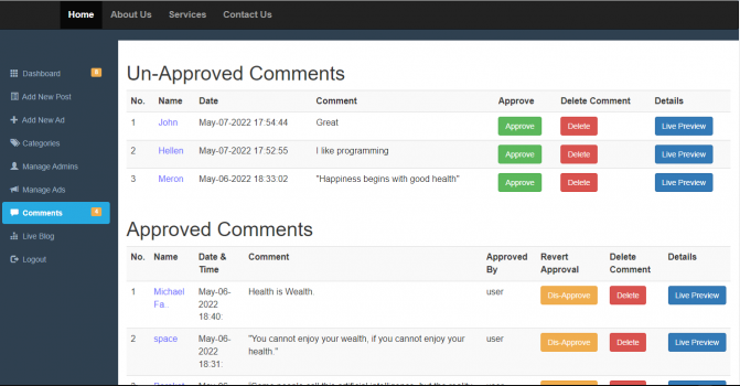 Complete Responsive Content Management System - Screenshot 6