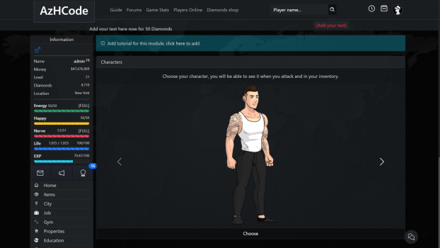 AzHCode - Online Browser Game Platform - Screenshot 2
