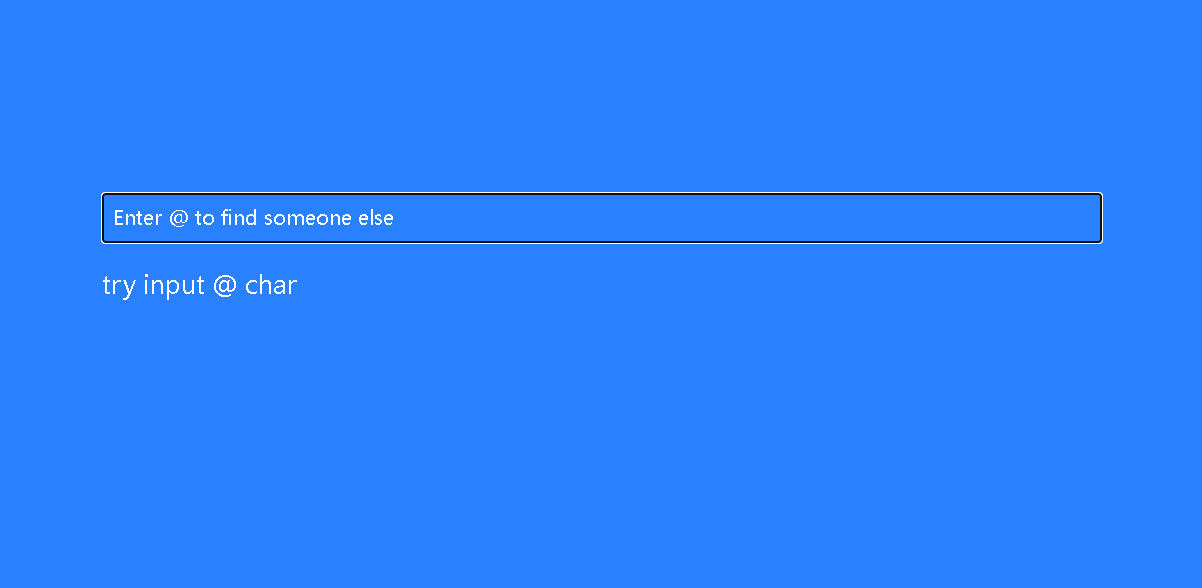 AutoComplete Input Box - Screenshot 1