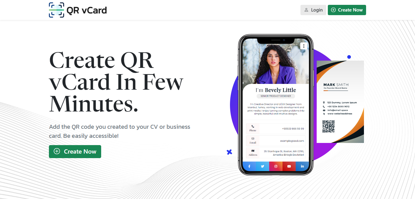 Perfect vCard - Digital Business vCard Builder - Screenshot 1