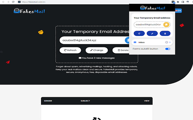 FakesMail - Screenshot 1