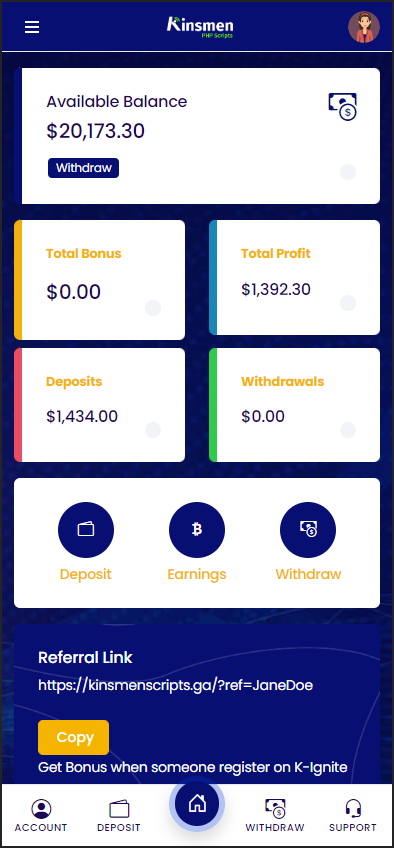 CryptoPro Investment Platform - Screenshot 7