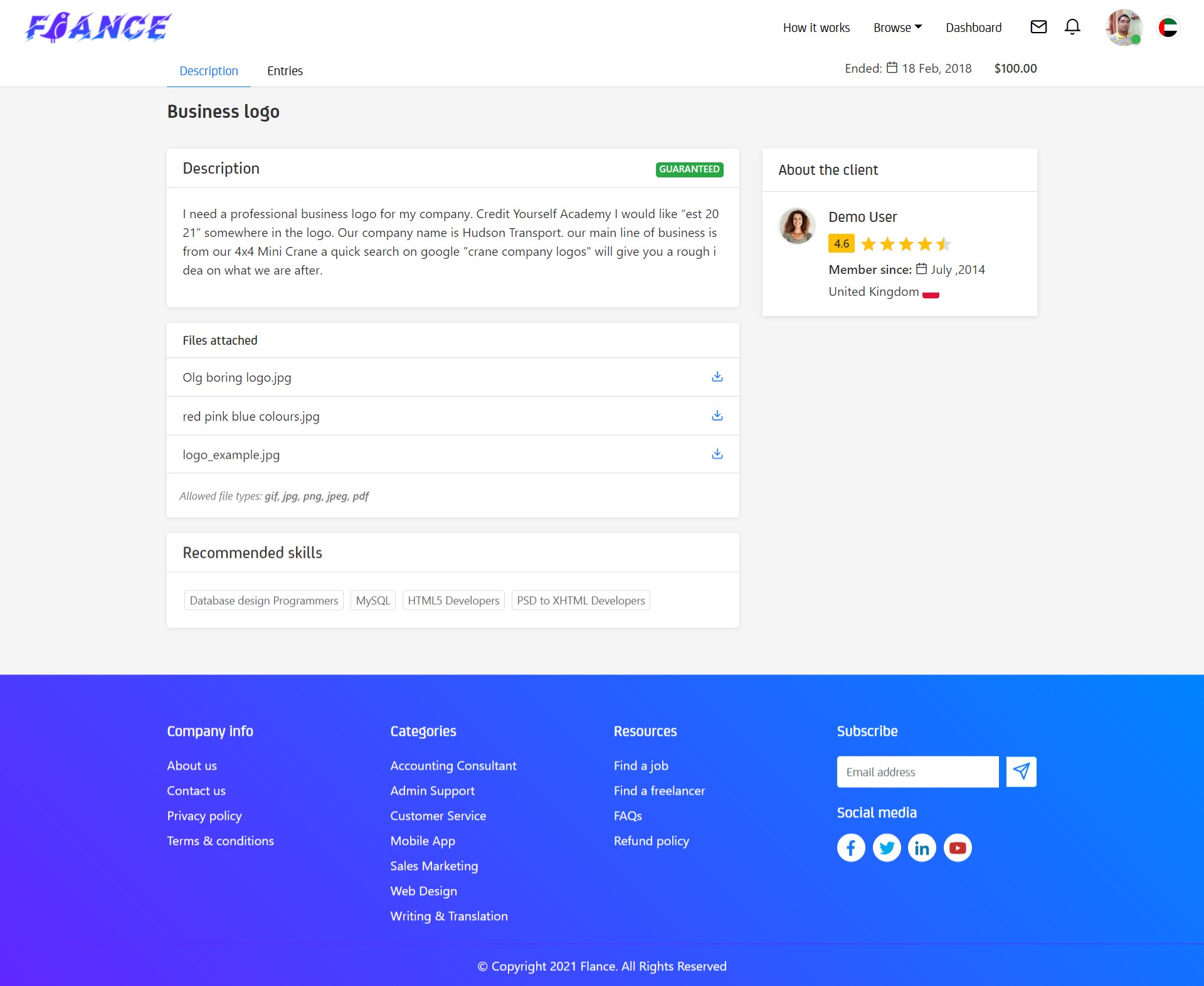Freelancer Clone Script | Freelance Marketplace Script - Screenshot 3