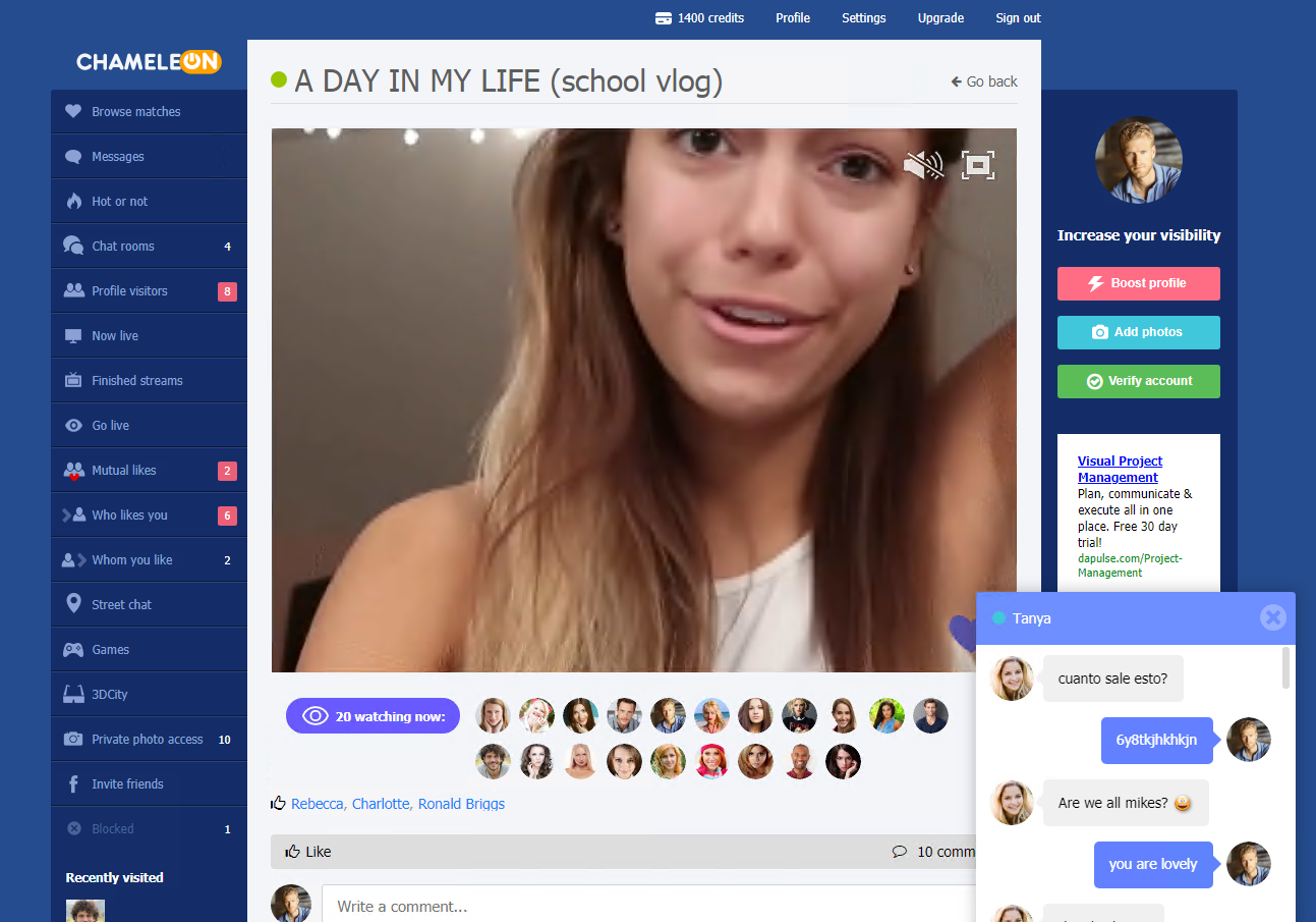 Chameleon Dating Software - Screenshot 6