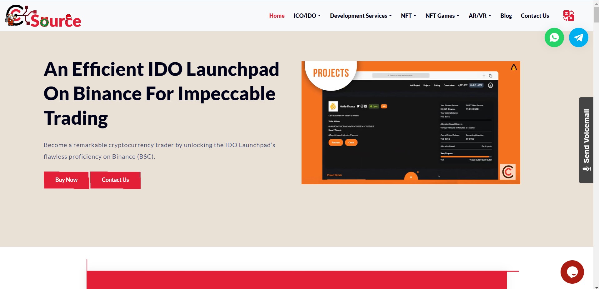 IDO Launchpad - Screenshot 1