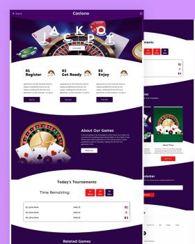 Casiono Ã¢ÂÂ Casino HTML Template - Screenshot 1