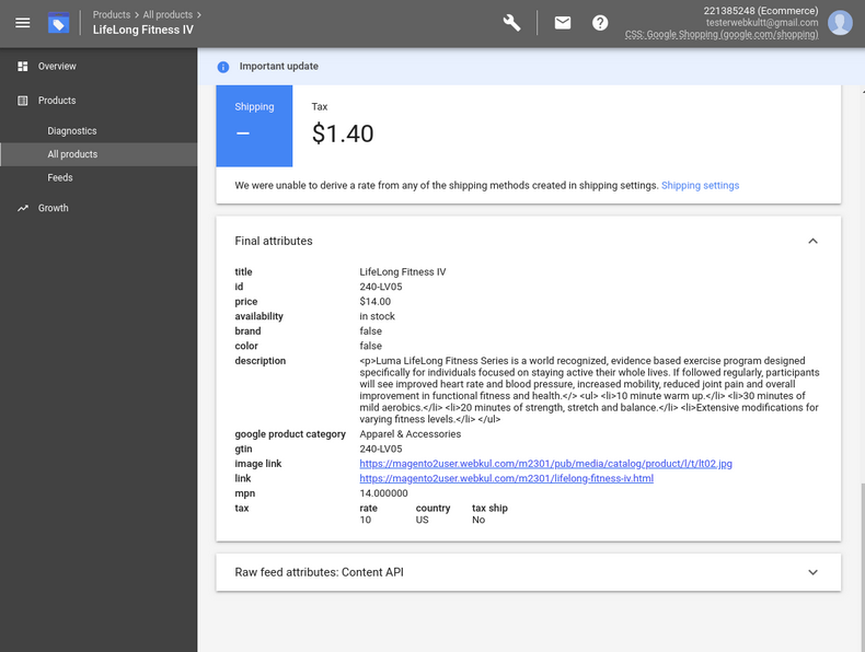 Magento 2 Google Shopping Feeds - Screenshot 3