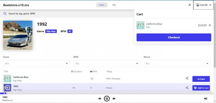 Visit Listing - Beatstore Wordpress Plugin Beatstore Wordpress Plugin - Screenshot 6