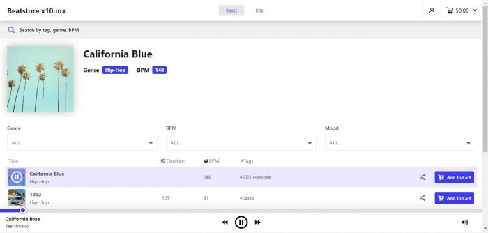 Visit Listing - Beatstore Wordpress Plugin Beatstore Wordpress Plugin - Screenshot 2