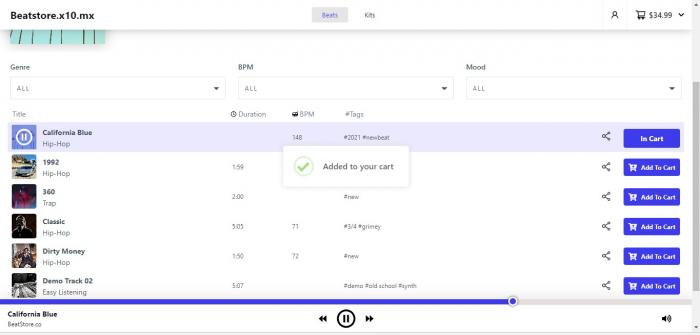 Visit Listing - Beatstore Wordpress Plugin Beatstore Wordpress Plugin - Screenshot 5