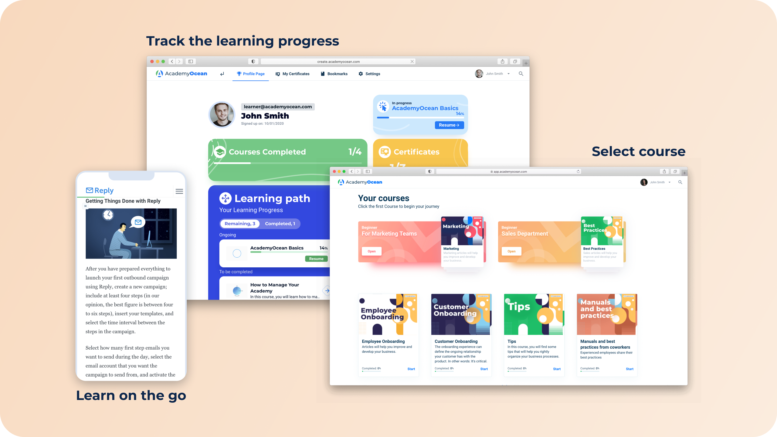 AcademyOcean LMS - Screenshot 2