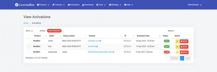LicenseBox - Licensing and Updates Management Tool - Screenshot 4