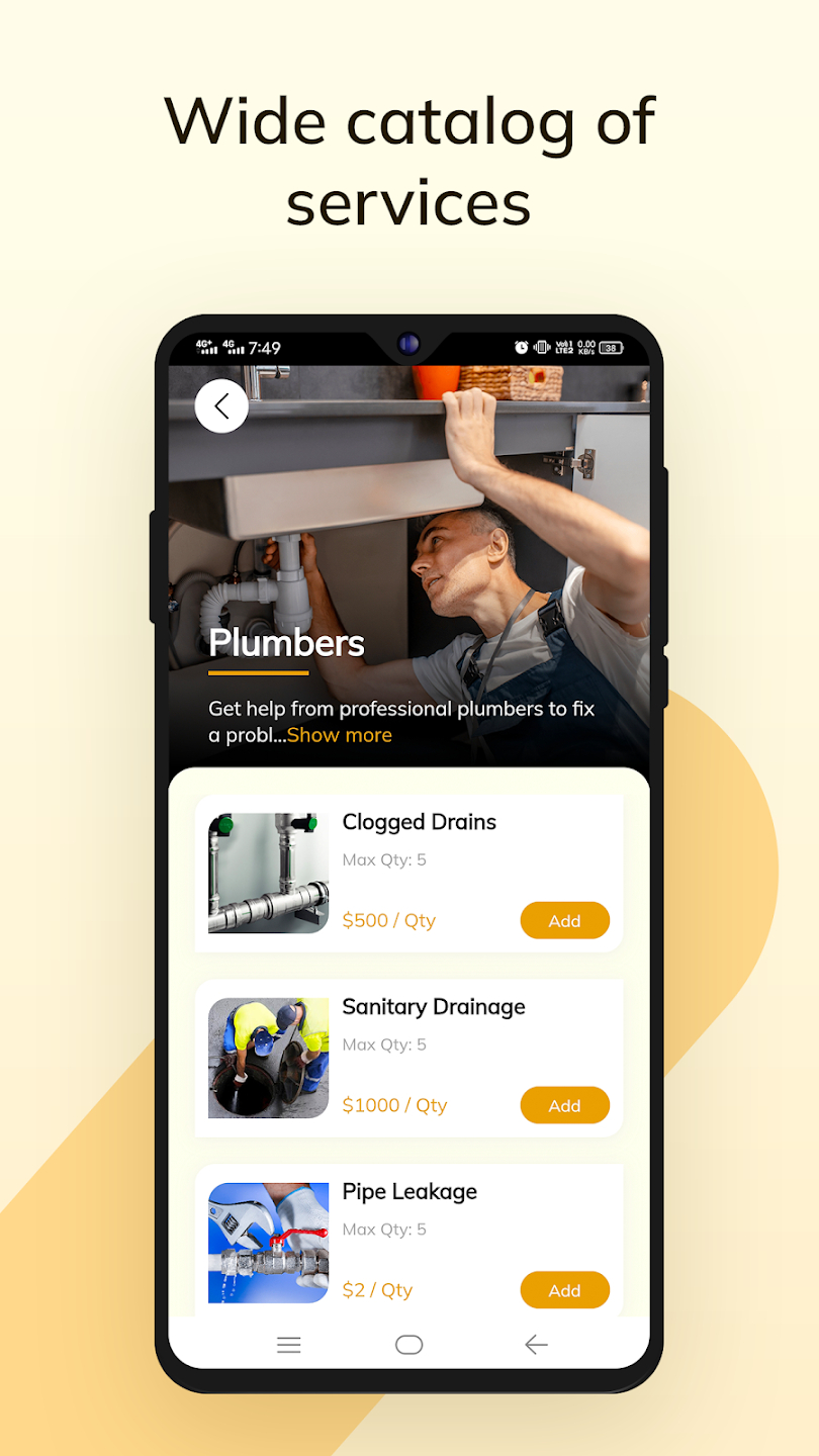 Thumbtack clone - Launch your successful handyman app - Screenshot 1