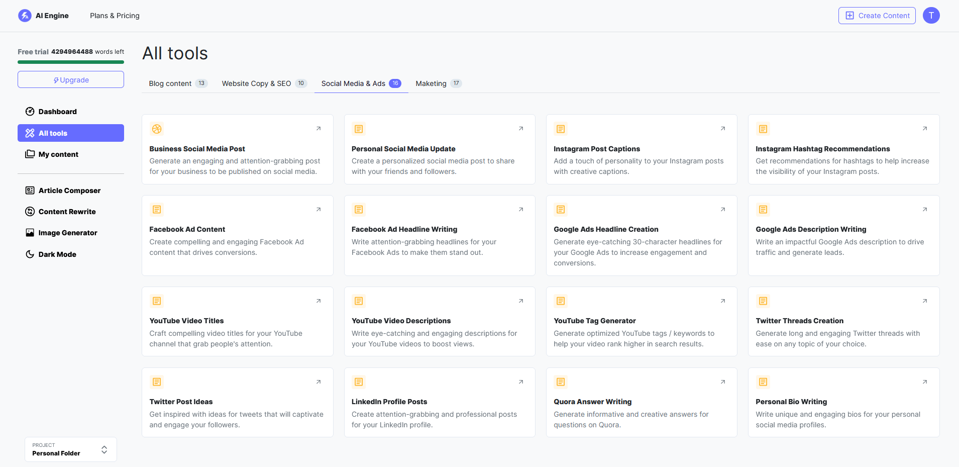 AI Engine Ã¢ÂÂ AI Copywriter &amp - Screenshot 4