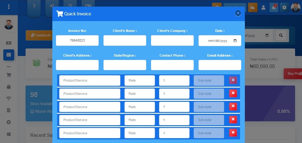 Global Sales Book - For SAAS Invoicing and Inventory Management - Screenshot 3