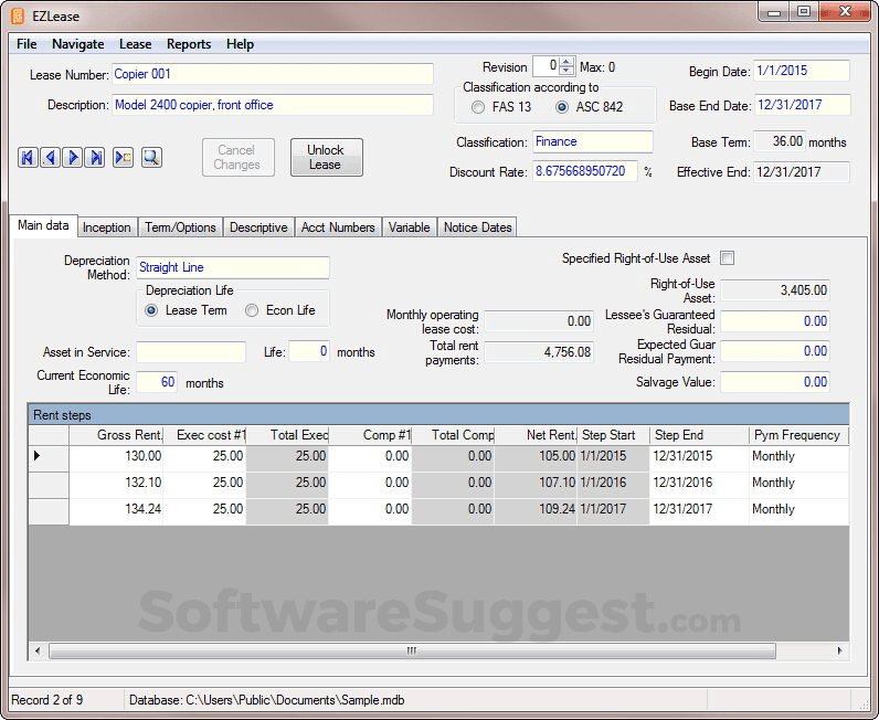 EZLease - Screenshot 1