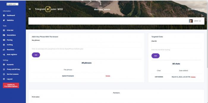 Telegram MasterWeb TMW - multifunctional Telegram aggregator - Screenshot 3