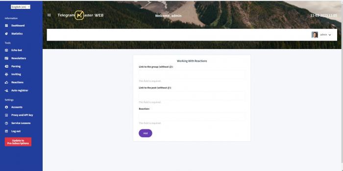 Telegram MasterWeb TMW - multifunctional Telegram aggregator - Screenshot 7