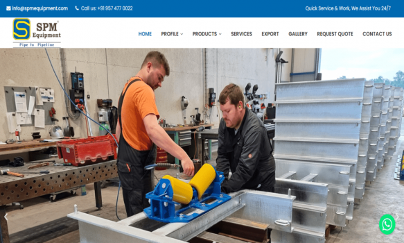 Oil and Gas Construction Equipment, Pipeline Equipment - SPM Equipment - Screenshot 1