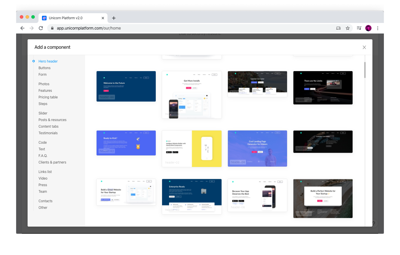Unicorn Platform - Screenshot 2