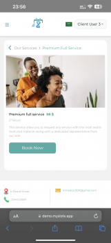 Visit Listing - Myslots Scheduling App Myslots Scheduling App - Screenshot 6